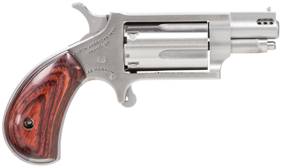 North American Arms 22MSP Mini-Revolver 22 WMR 1.13" 5-Shot SAO Stainless
