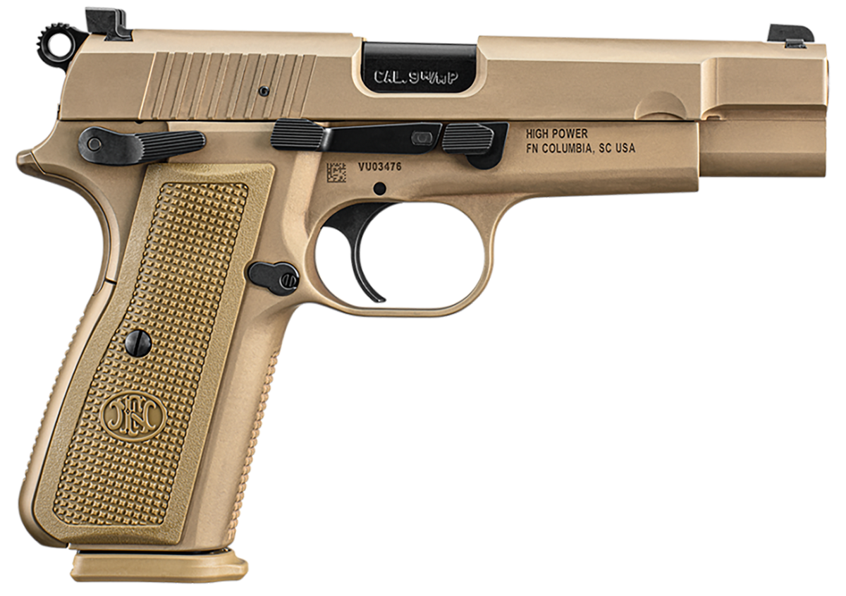 FN High Power 9mm Luger 4.70" 10+1 Semi-Auto Pistol - FDE