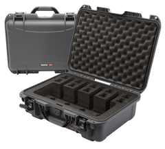 Nanuk 925 4-Up Pistol Case Waterproof Graphite Resin w/ Closed-Cell Foam