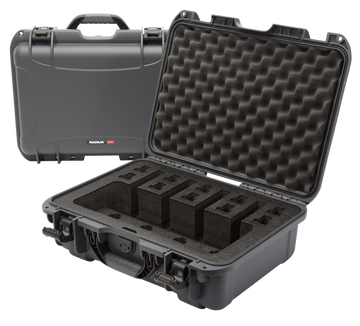 Nanuk 925 4-Up Pistol Case Waterproof Graphite Resin w/ Closed-Cell Foam