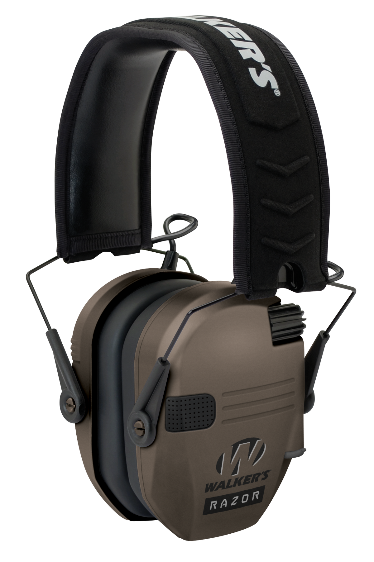 Walkers Game Ear Razor Slim Electronic Muff 23 dB Over the Head Flat Dark Earth/Black Polymer