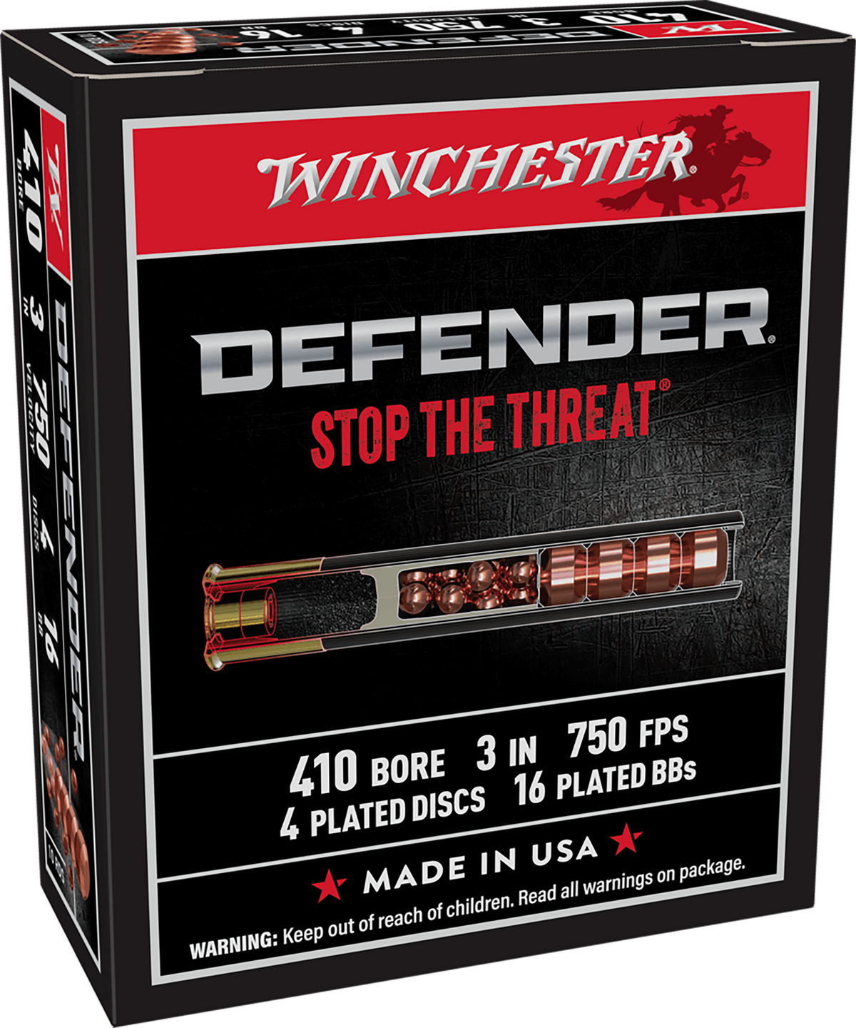 Winchester Ammo PDX1 Defender Combo 410 Gauge 3" 750 fps 4 Defense Discs/16 BBs - Box or Case