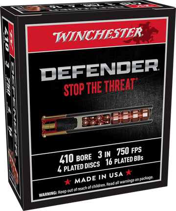 Winchester Ammo PDX1 Defender Combo 410 Gauge 3" 750 fps 4 Defense Discs/16 BBs - Box or Case