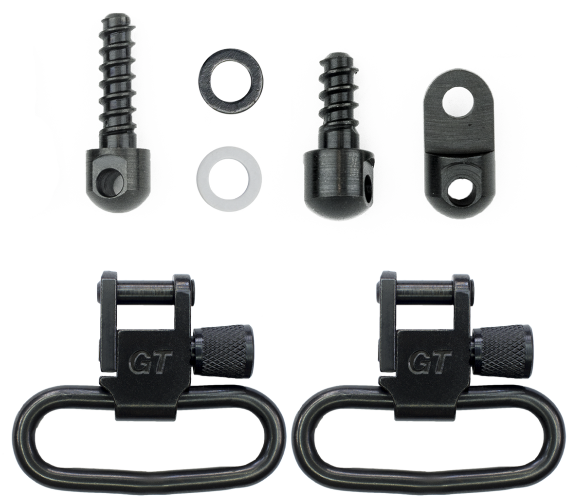 GrovTec GTSW313 1.25" Sling Swivel Set Black Phosphate - Ruger 10/22