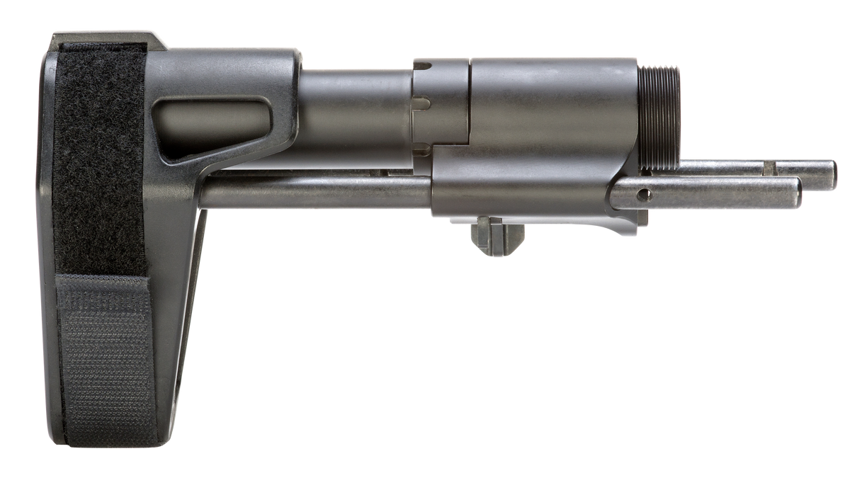 SB Tactical SBPDW Pistol Stabilizing Brace 3-Position Adjustable Elasto-Polymer Black for AR-Platforms - Tube Included
