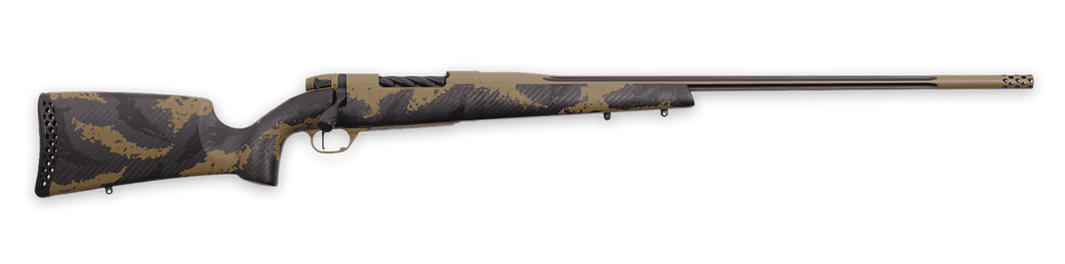 Weatherby Mark V Apex 240 WBY Mag 24" 4+1 Bolt Action Rifle - Coyote Tan / Graphite Black Cerakote