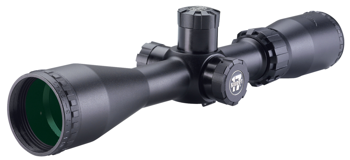 BSA Sweet 17 .17 HMR 3-12x40mm 30/30 Duplex 1" Tube Matte Black Rifle Scope