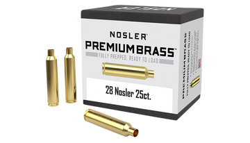 Nosler Premium Brass 28 Nosler Unprimed Cases 25/Box