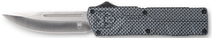 CobraTec Knives Lightweight 3.25" OTF Drop Point Plain D2 Steel Carbon Fiber Aluminum Handle