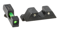 Trijicon 601102 DI Night Sight Set Green Tritium Fiber Optic Front / Green Tritium Rear - Fits Most Glock