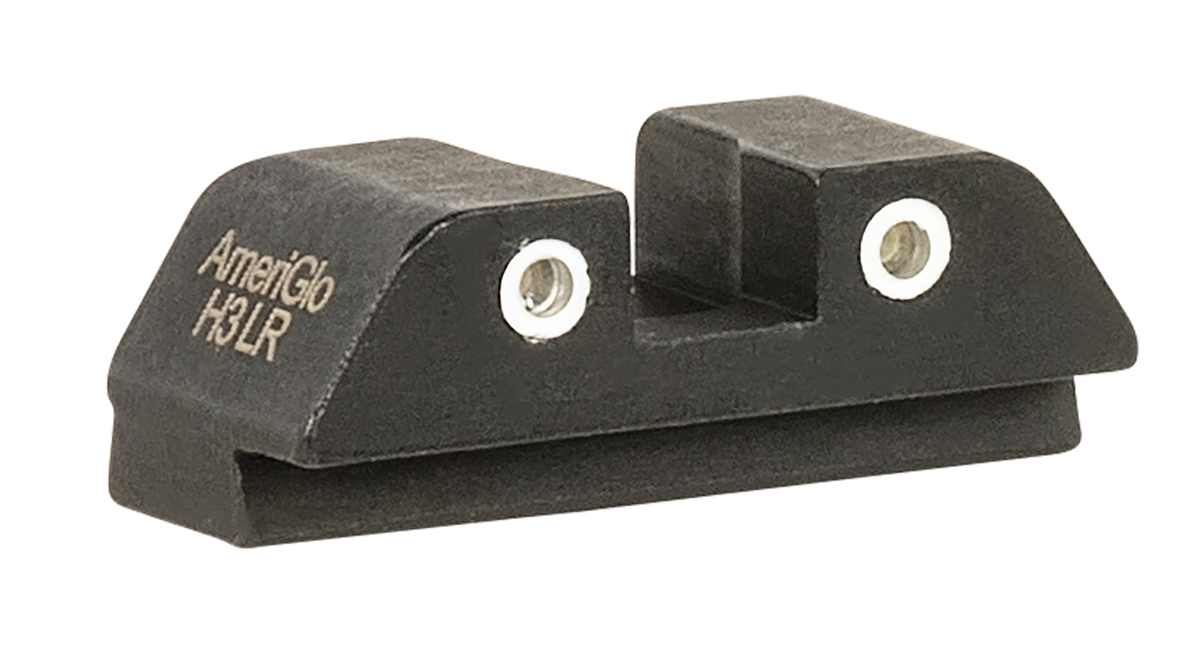 Ameriglo GL8113R Classic Tritium Rear Sight for Glock Gen 1-5 - Green Tritium White Outline