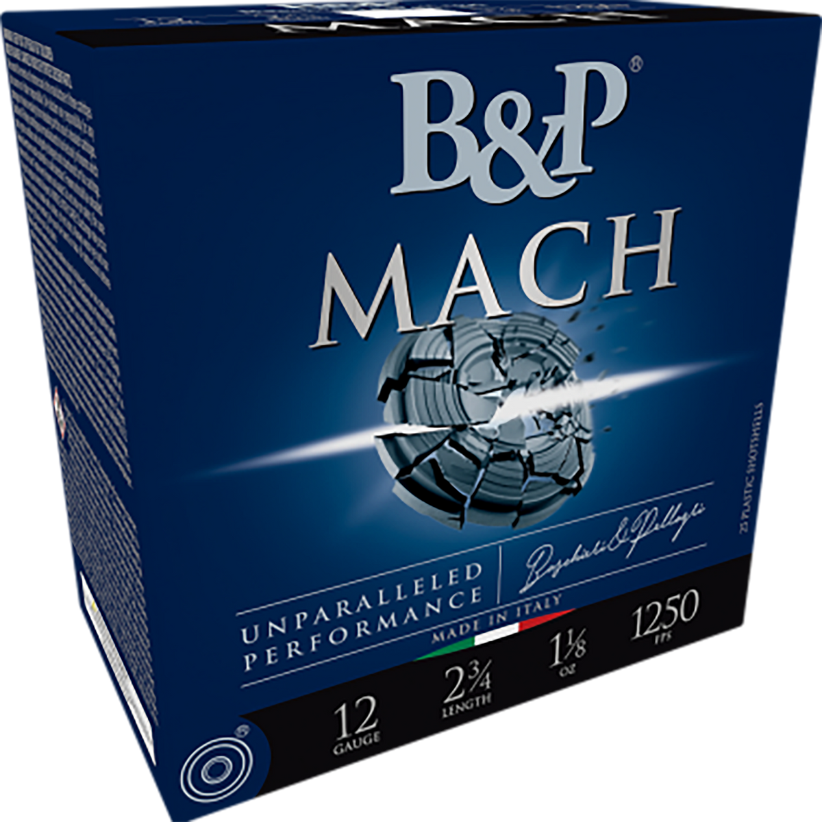 B&P Ammunition Mach LV 12 Gauge 2.75" 1oz #7.5 Lead Shot 1250fps - Box or Case