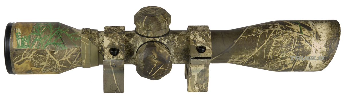 TruGlo 4x32mm Compact Crossbow Scope BDC Reticle w/Rings - Realtree Edge