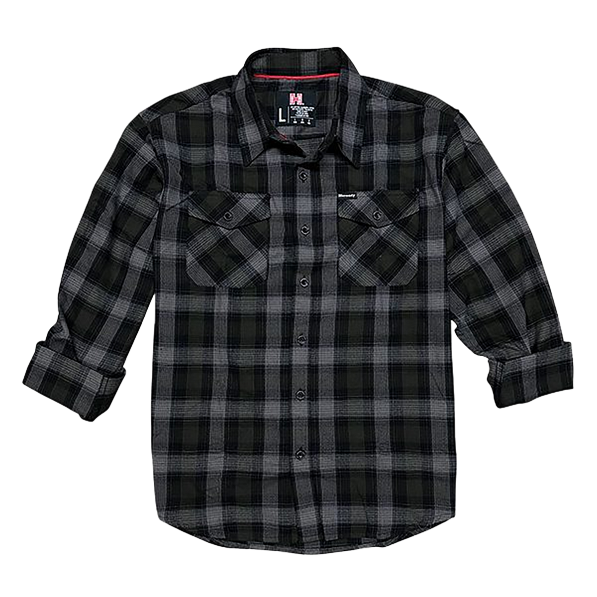 Horizon Design Hornady Gear 32213 Flannel Shirt Large Olive/Black/Gray Cotton/Polyester Relaxed Fit