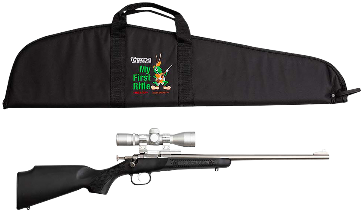 Crickett My First Rifle Package 22 S/L/LR 16.10" 1-Rd Bolt Action Rifle w/ 4x32 Scope