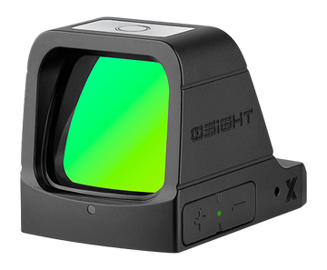 OSIGHT X GN Open Reflex Sight 3 MOA Dot / 32 MOA Circle Green Multi-Reticle - RMR Footprint