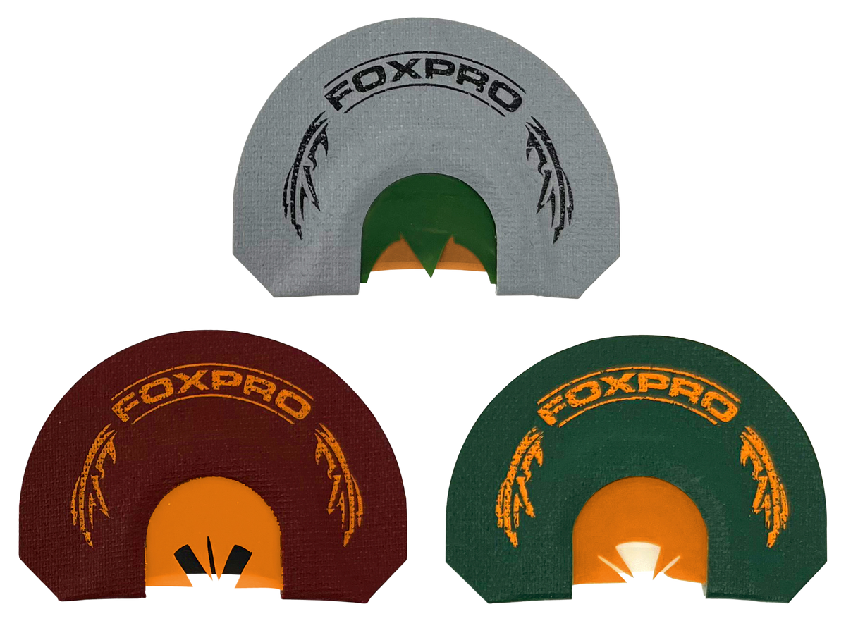 Foxpro Beardtaker Combo 3-Pack Diaphragm Turkey Call - Gray/Green/Red