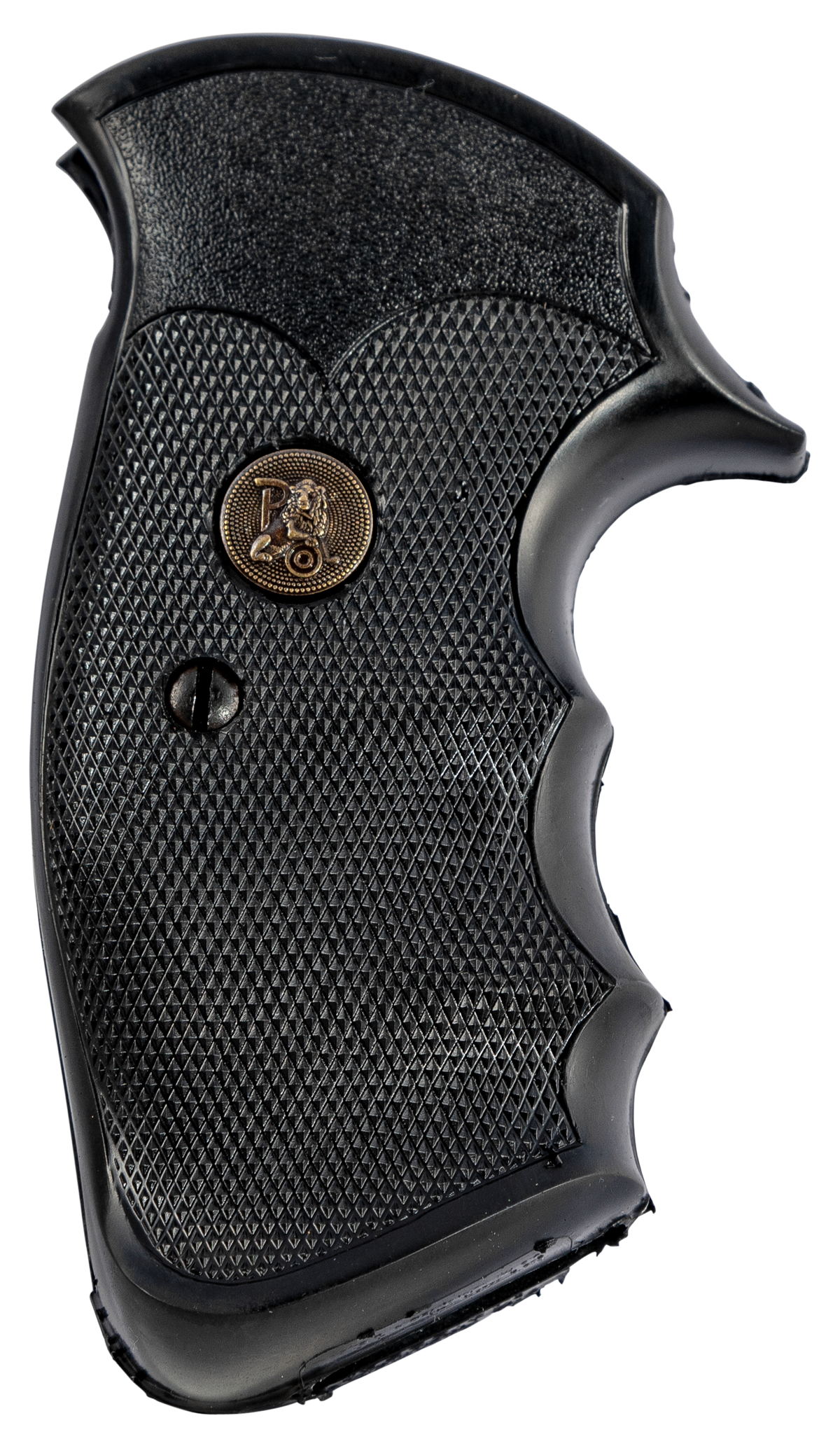 Pachmayr Gripper Professional Grip Checkered Black Rubber w/Finger Grooves S&W K/L Frame Square Butt