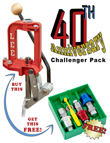 Lee Precision Challenger Press 40th Anniversary w/ Breech Lock 45 ACP 3-Die Set