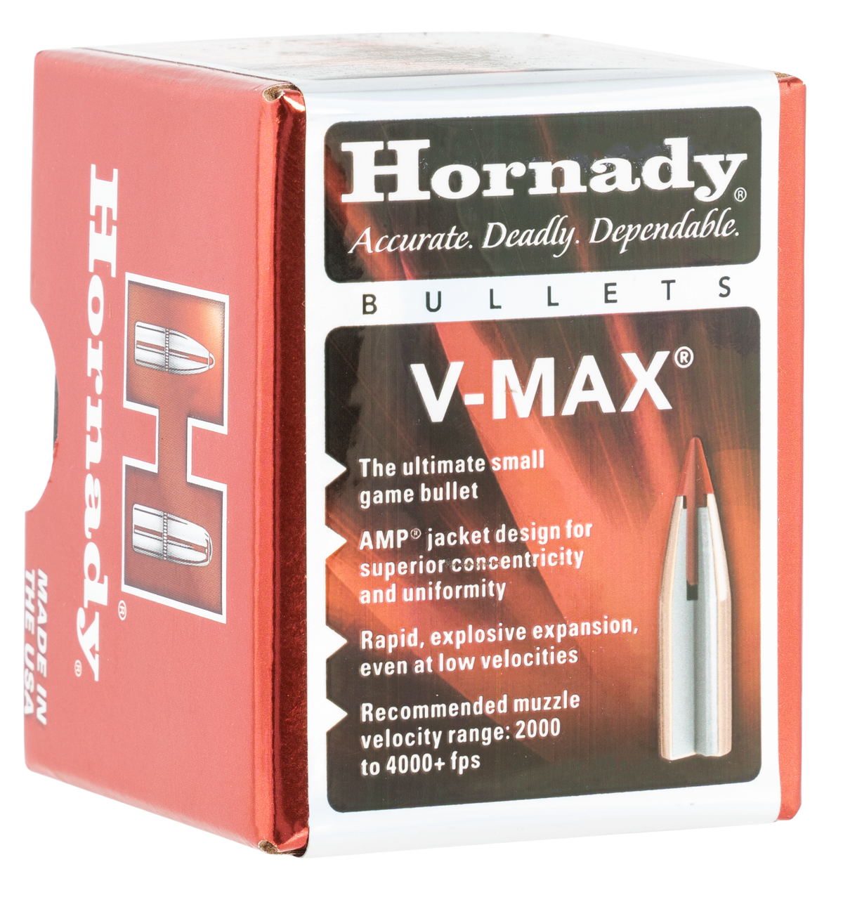 Hornady V-Max 17 Cal .172 20 gr Polymer Tip Reloading Bullets - 100/Box