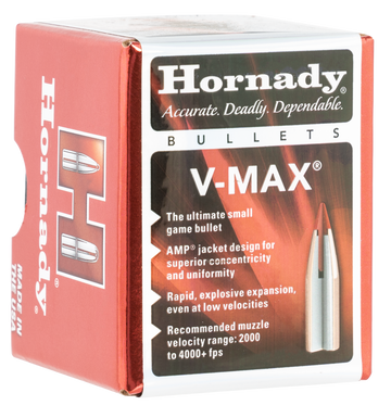 Hornady V-Max 17 Cal .172 20 gr Polymer Tip Reloading Bullets - 100/Box