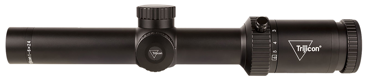 Trijicon Credo HX 1-6x24mm 30mm Tube Illuminated Green BDC Hunter Holds .223 Reticle Riflescope - Satin Black