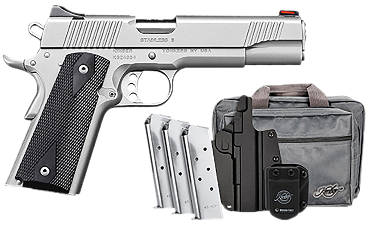 Kimber Stainless II Club Bundle 45 ACP 5" 7+1 Semi-Auto Pistol