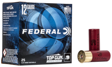 Federal TGM12375 Top Gun Subsonic 12Gauge 2.75" 1 1/8oz 7.5Shot 25 Per Box/10 Case