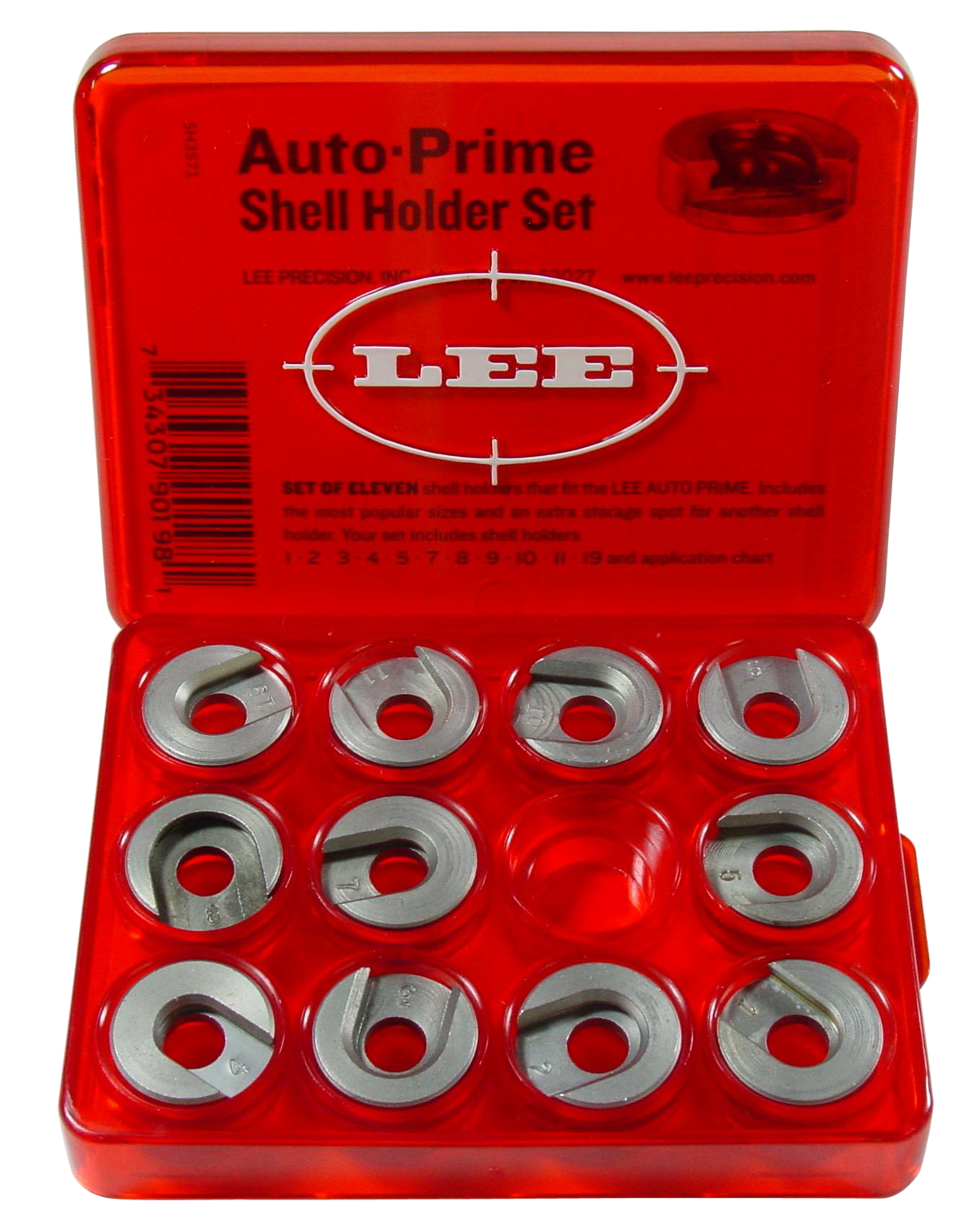 Lee Precision 90196 Shell Holder Storage Box - Holds 12