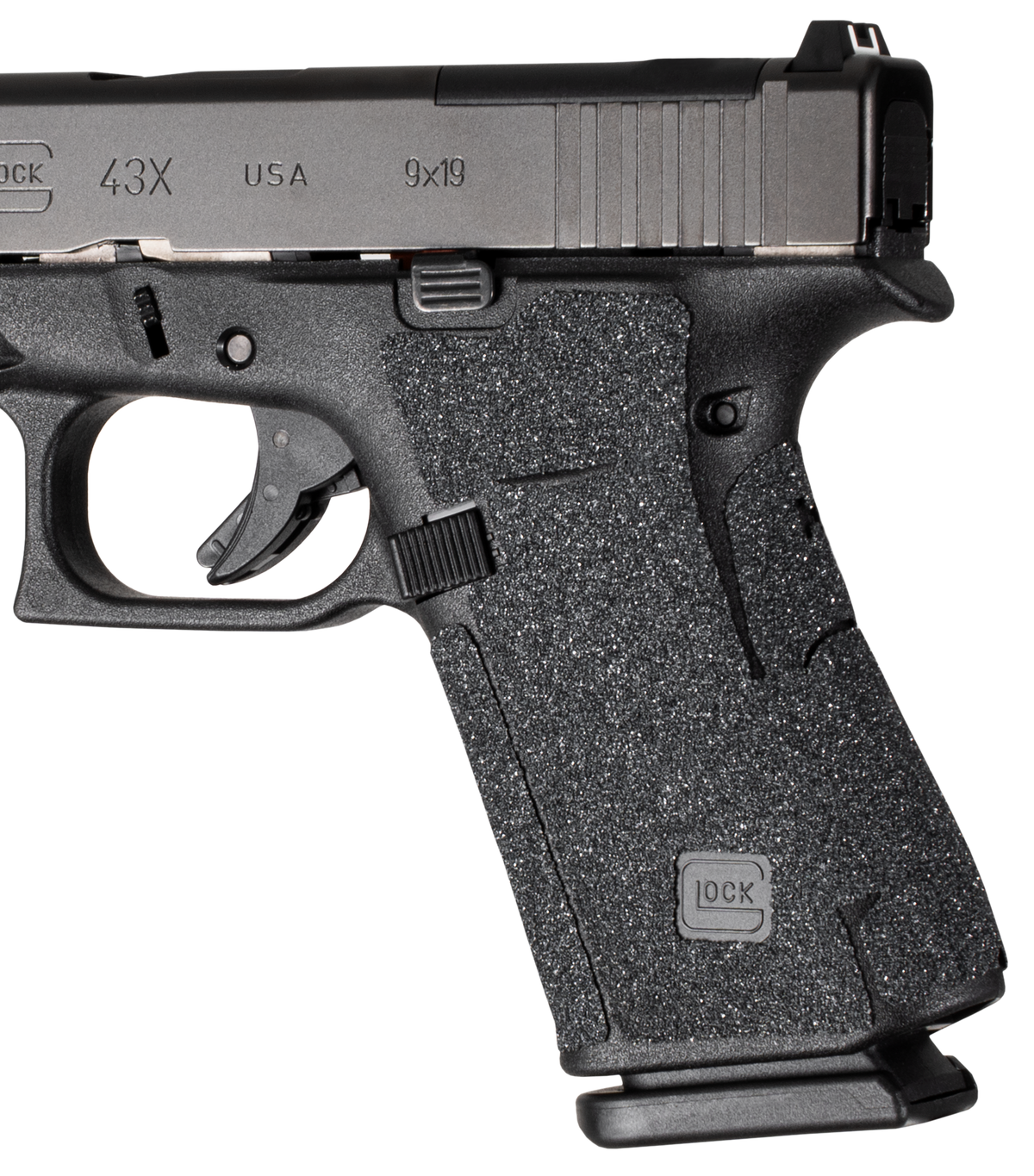 Hogue Wrapter Grit Adhesive Rubber Grip Glock 43X/48 Black