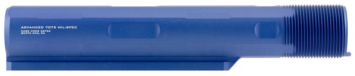 Strike Industries Advanced Receiver Extension AR-15/AR-10 7-Position Mil-Spec Blue Anodized Aluminum Buffer Tube
