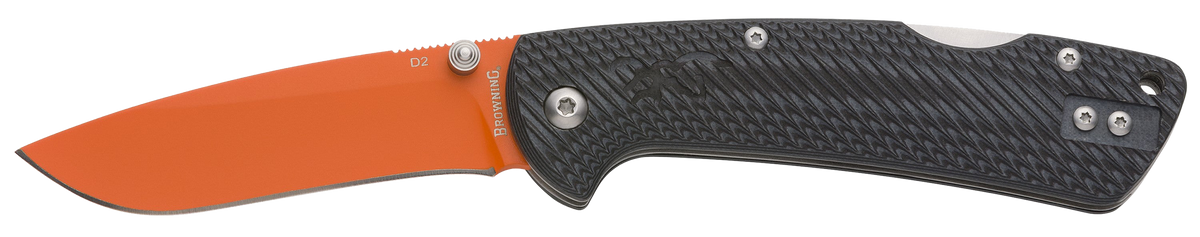 Browning Back Country Small Fixed Deep Belly Skinner Plain D2 Steel Blade G10 Handle