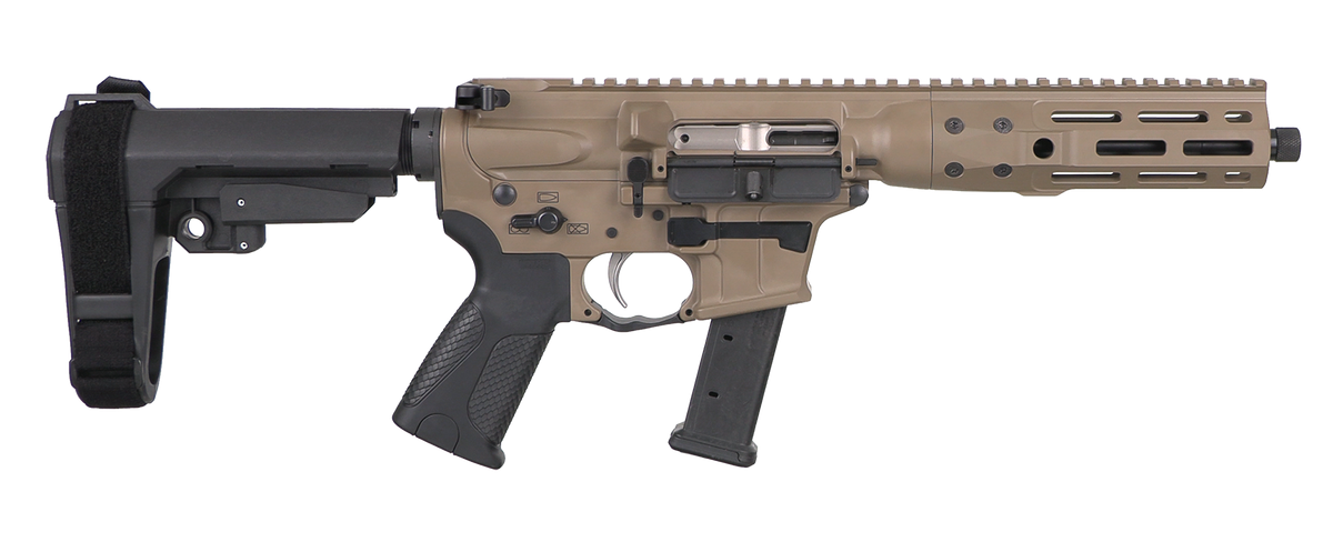 LWRC IC-9 9mm Luger 8.5" 33+1 Semi-Auto Pistol - Flat Dark Earth