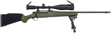 Mossberg Patriot Night Train 300 Win Mag 24" 3+1 Bolt Action Rifle - 6-24x50mm Scope & Bipod