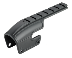 Weaver Mounts 48340 No-Gunsmith Saddle Shotgun Mount - Black Polymer - Remington 870/11-87/1100