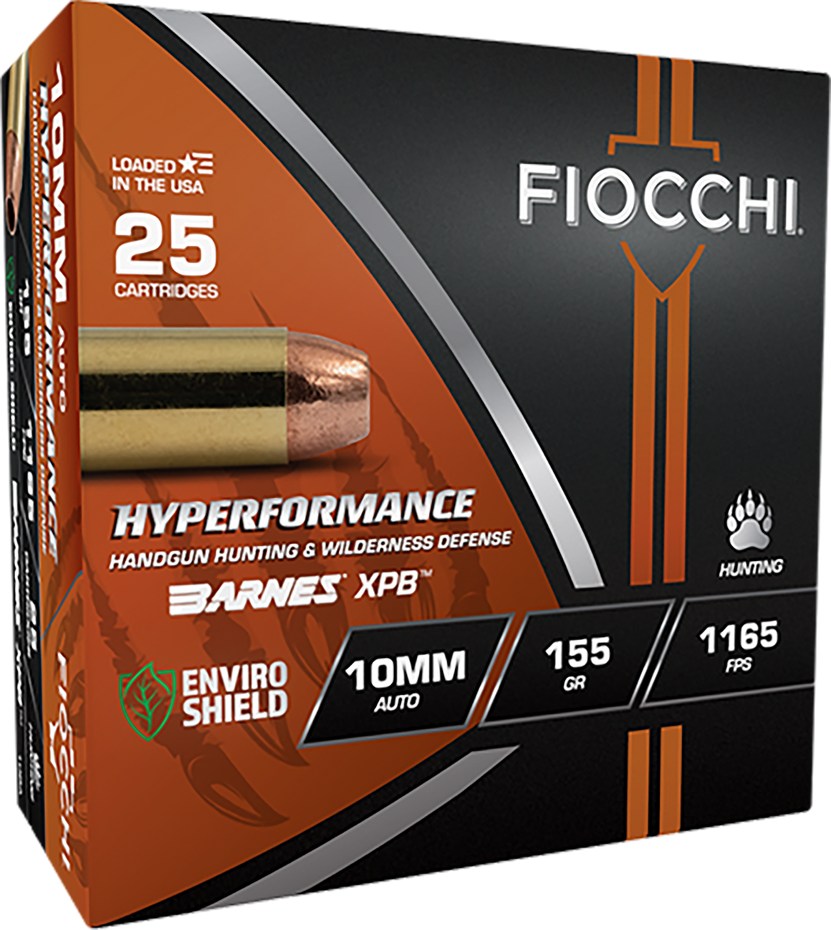 Fiocchi Hyperformance 10mm 155gr XPB 25 Bx/8 Cs - Box or Case
