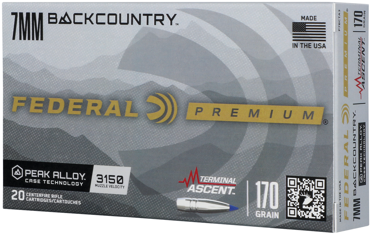 Federal BackCountry 7mm BC 170gr Terminal Ascent 20rd - Box or Case