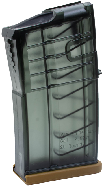 HK 417 7.62x51mm NATO 20-Rd Clear Smoke Polymer Magazine