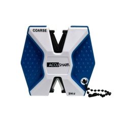 AccuSharp 342C 2-Step Knife Sharpener Hand Held Diamond Tungsten Carbide Coarse/Fine Blue/White