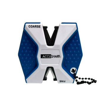 AccuSharp 342C 2-Step Knife Sharpener Hand Held Diamond Tungsten Carbide Coarse/Fine Blue/White
