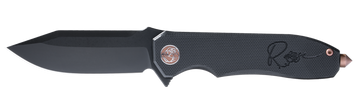 Eikonic Knife Company SIG RS5BB ROSE 2.93" Nitro-V Black PVD Assisted Opening Folding Knife