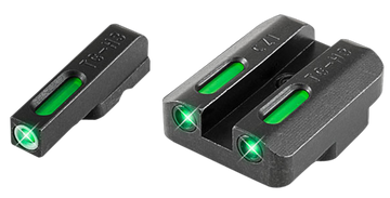 TruGlo TFX Day/Night Sight Set CZ 75 Green Tritium Fiber Optic 3-Dot - Black Nitride