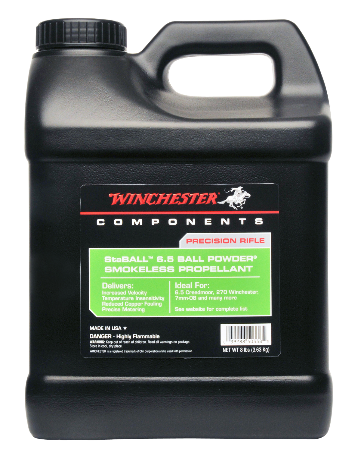 Winchester Powder StaBALL 6.5 Smokeless Rifle Powder 8 lb