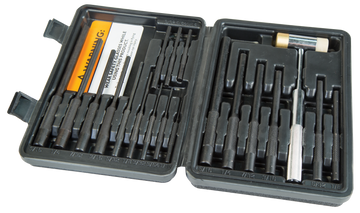 Wheeler Master Roll Pin Punch Set 19-Piece Steel Gunsmithing Kit