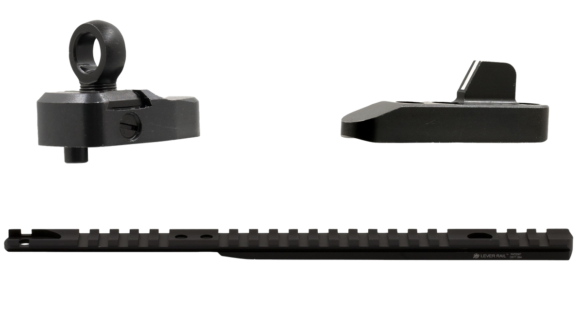 XS Sights ML10095 Marlin 1894 Lever Rail & Ghost Ring Sight Set - White Stripe Front / Ghost Ring Rear