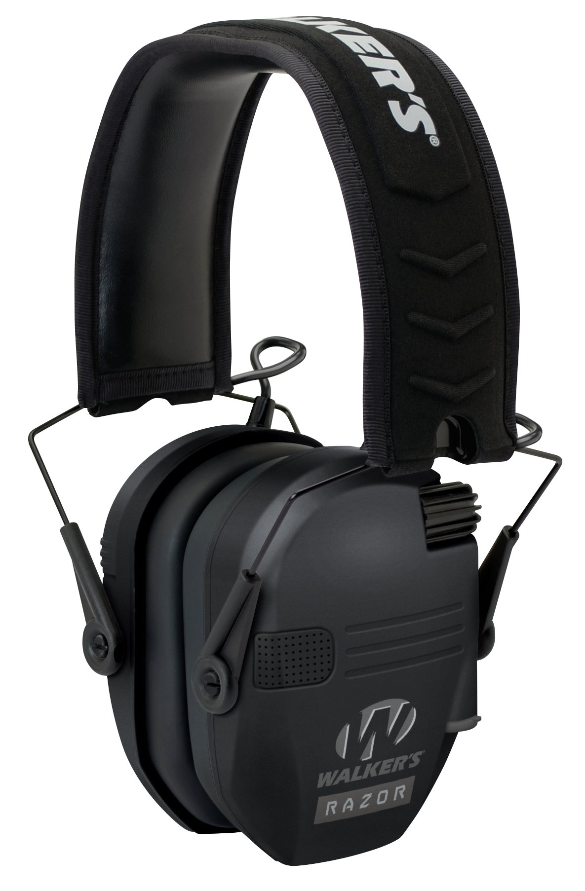 Walkers Game Ear Razor Slim Electronic Muff 23 dB Over the Head Black Polymer