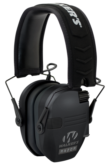 Walkers Game Ear Razor Slim Electronic Muff 23 dB Over the Head Black Polymer