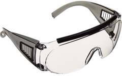 Allen 2169 Fit Over Shooting Glasses Adult Clear Lens Gray Frame