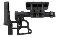 MDT Sporting Goods Skeleton Carbine Stock (SCS) Black Aluminum - Adj Cheekrest/Buttpad, Buffer Tube, QD Sling Mounts