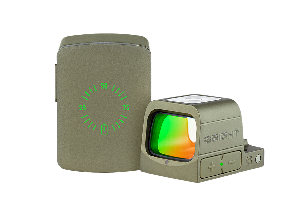 Olight Osight S 1x 2 MOA Red Dot/32 MOA Circle Reflex Sight - OD Green